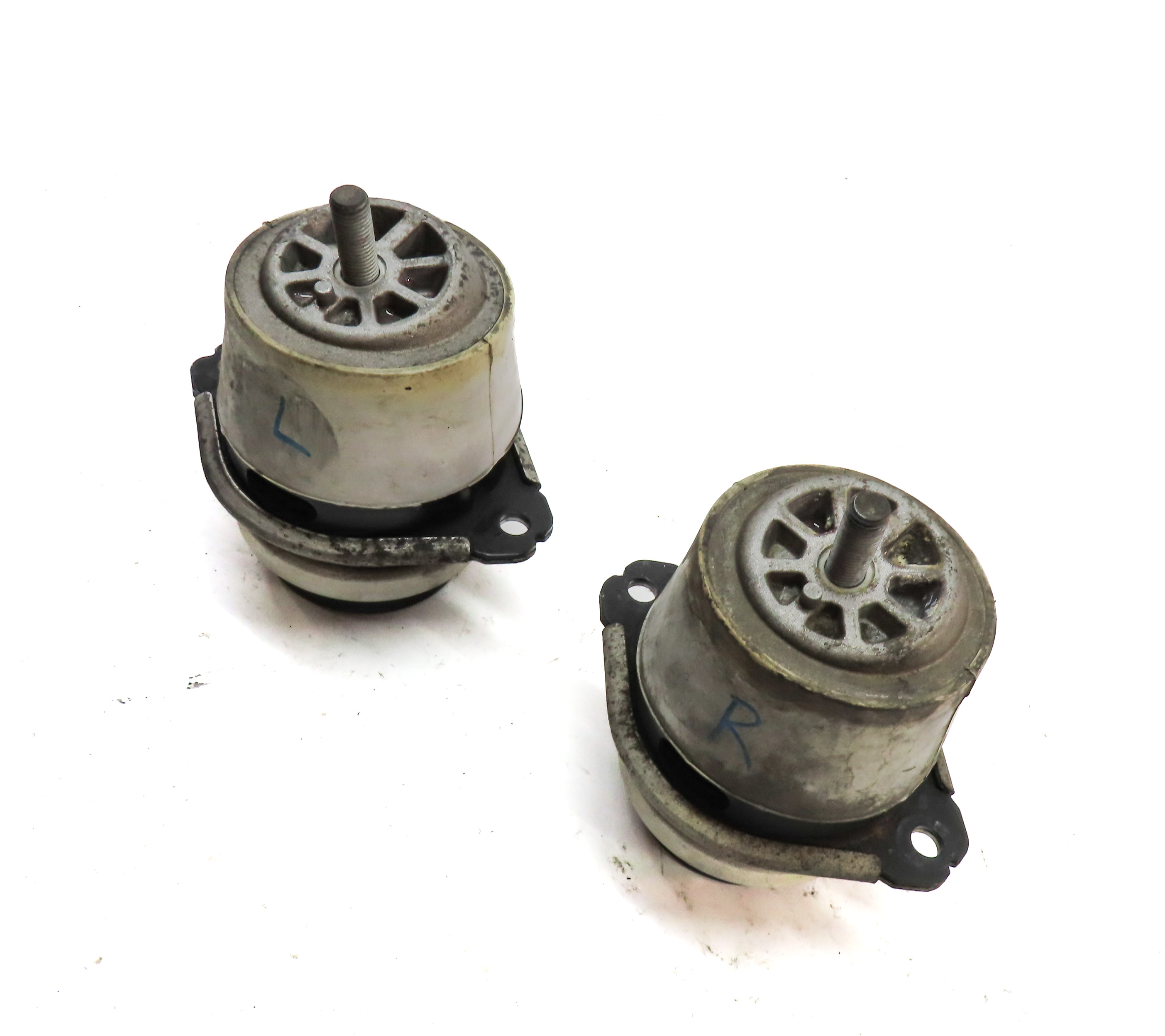 2014 AUDI Q7 (4L) 3.0L SUPER (CTWA) ENGINE LEFT & RIGHT MOTOR MOUNT SET 2 — exact item pictured